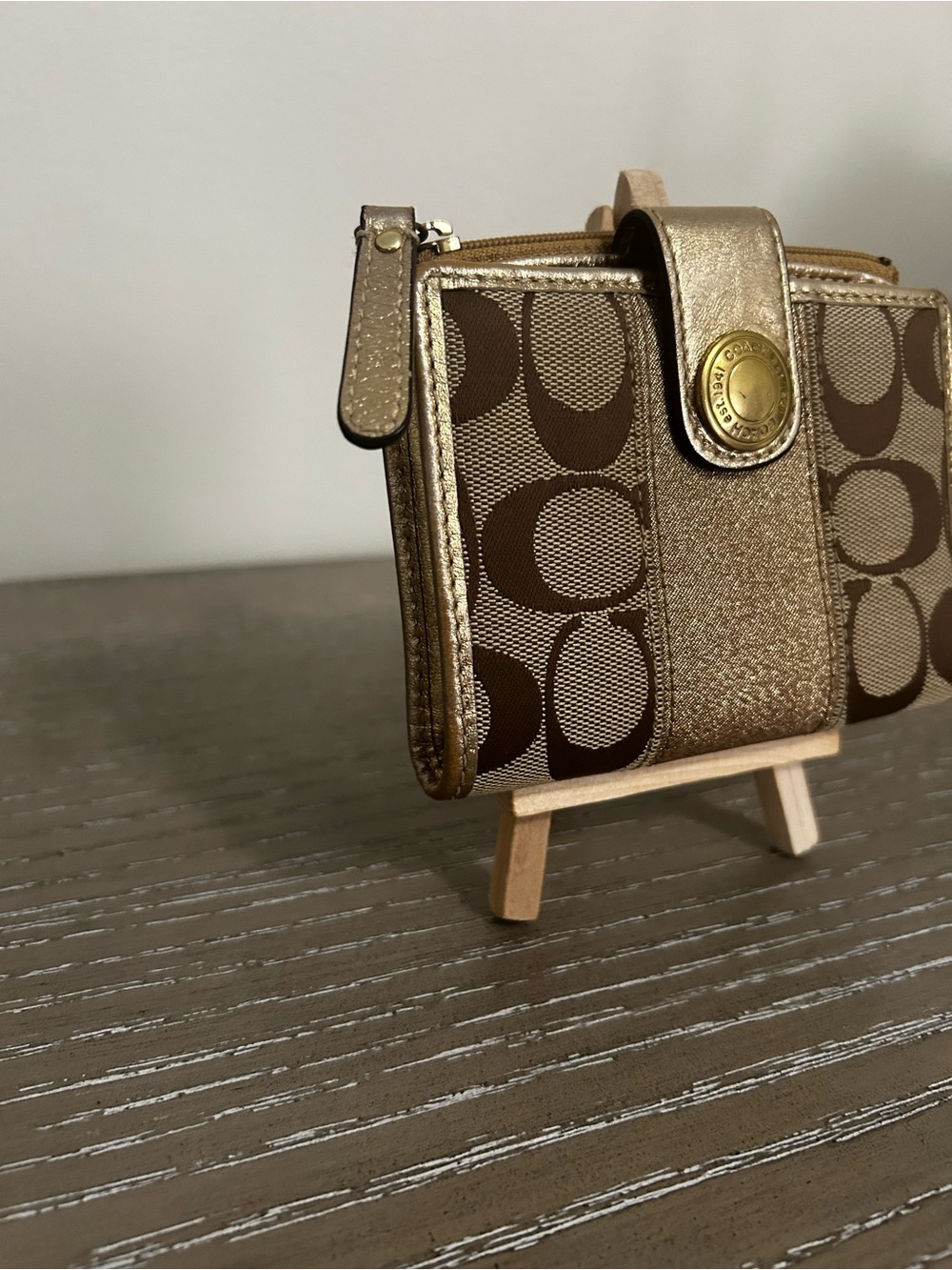 COACH Ergo Signature Wallet with signature 'C' canvas panels - Picture 3 of 13